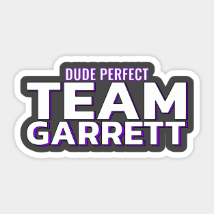 The Team Garrett Tee Sticker